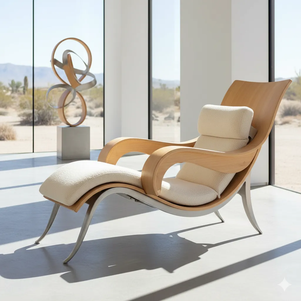 Sculptural Lounge Chair
